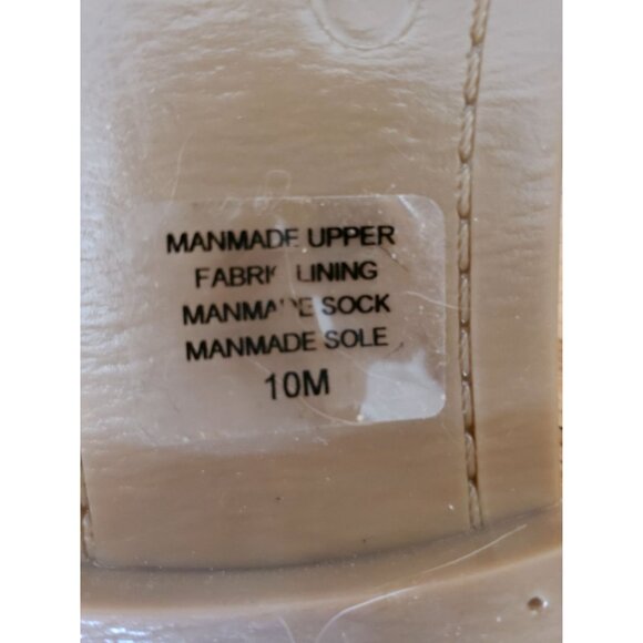 Crown Vintage Womens Red Woven Slide Sandals Made In Italy 10M Manmade Upper - Picture 5 of 6